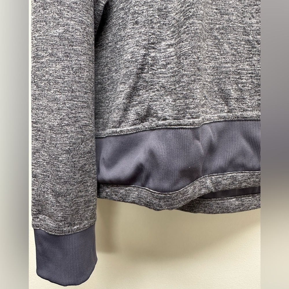 MONDETTA PERFORMANCE + LUXURY XL Lavender Gray Space Dye Hooded PulloverShirt - Picture 3 of 9